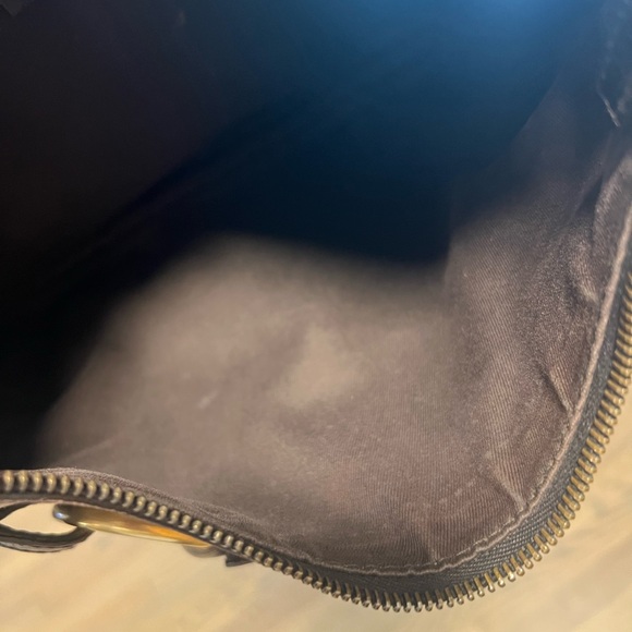 Gucci GG114890 Brown Horsebit Canvas Leather Shoulder Bag Tote with dust bag! - Picture 2 of 10